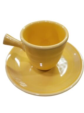 ☀️ Fiesta® Sunflower Stick Handle Demitasse Cup & Saucer ☀️